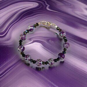Jasper Blue & Purple w spacers 6.5 inches
